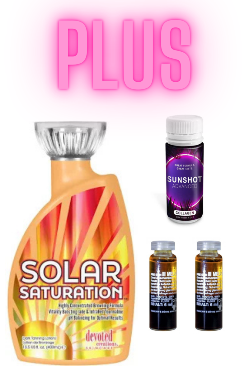 Solar Saturation 400 ml PLUS 2X Melanine Olie PLUS Sunshot !