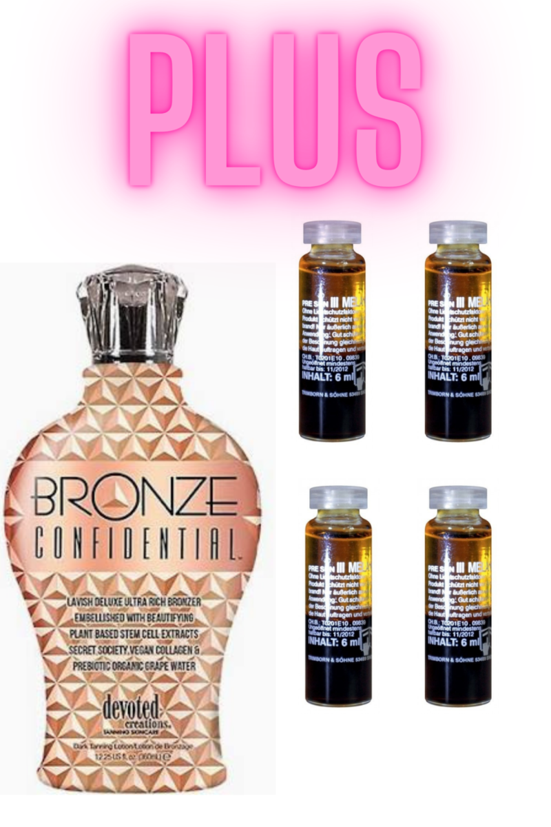 Bronze Confidential 360 ml PLUS 4X Melanine Olie !