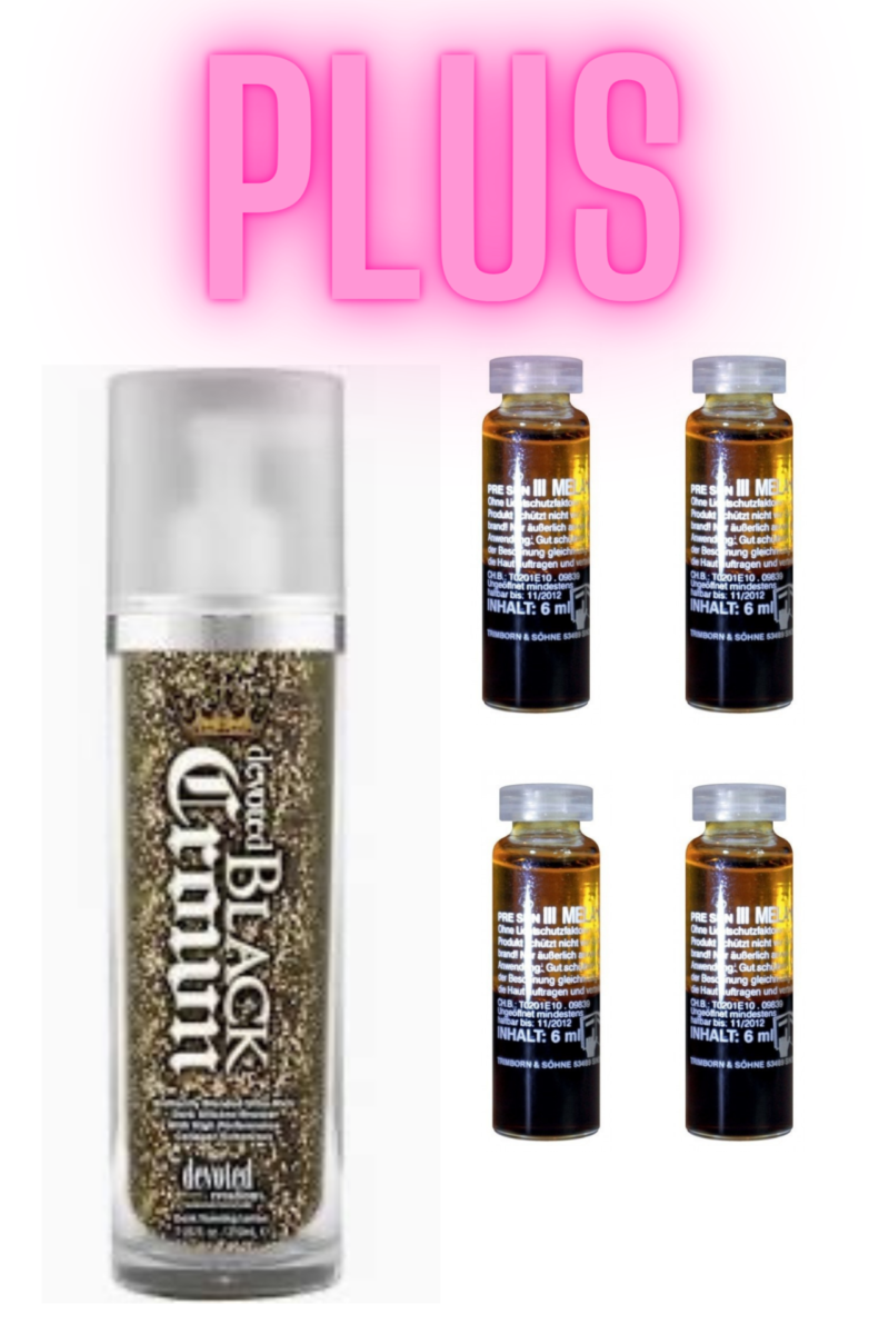 Black Crown 210 ml PLUS 4X Melanine Olie !